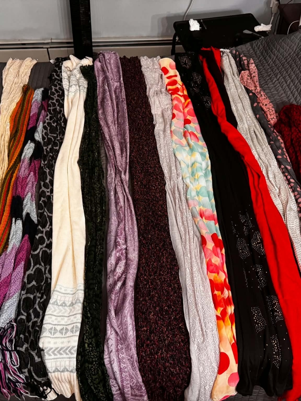 Assorted Scarf Lot - 17 Pieces